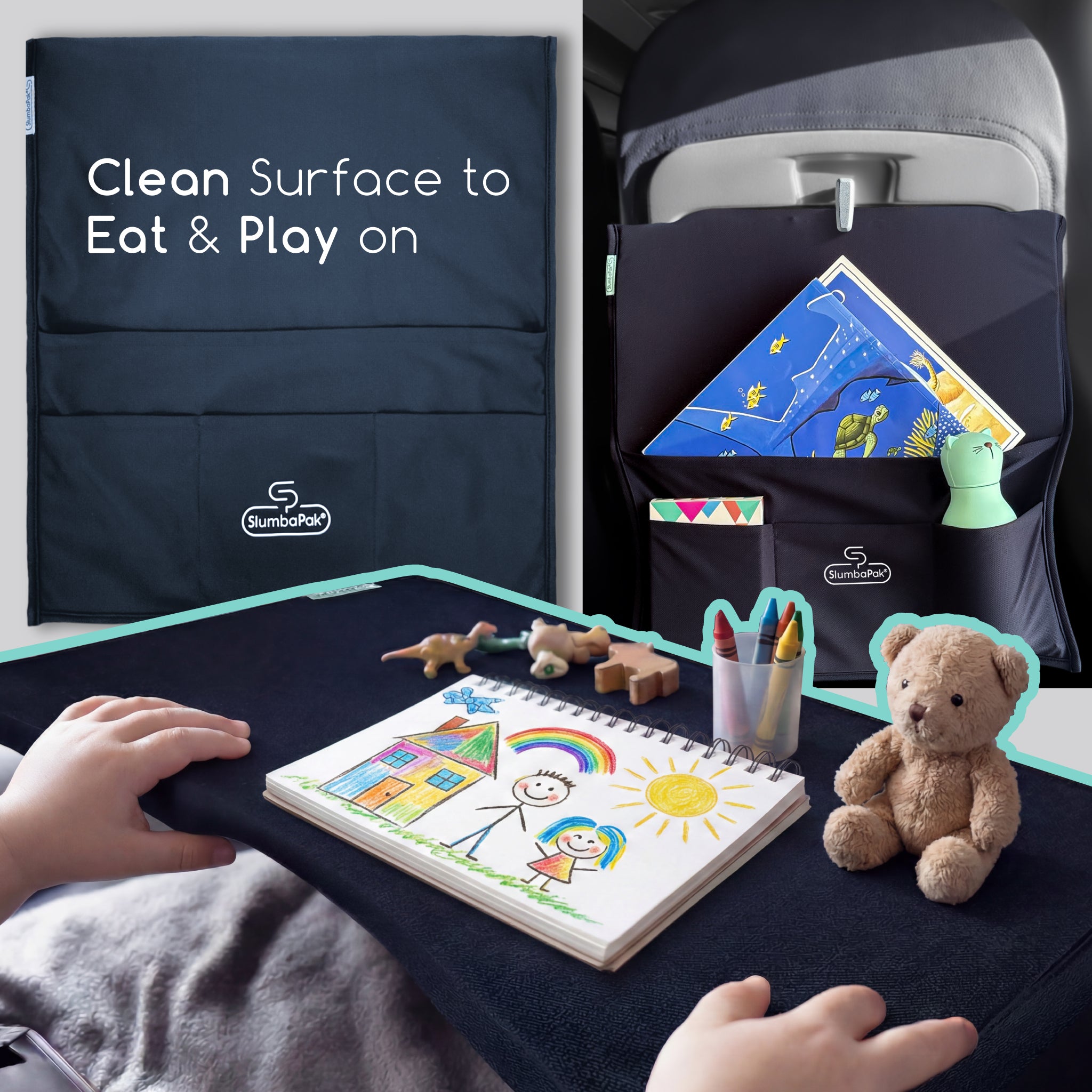 Tray Table Cover with Pocket Organiser