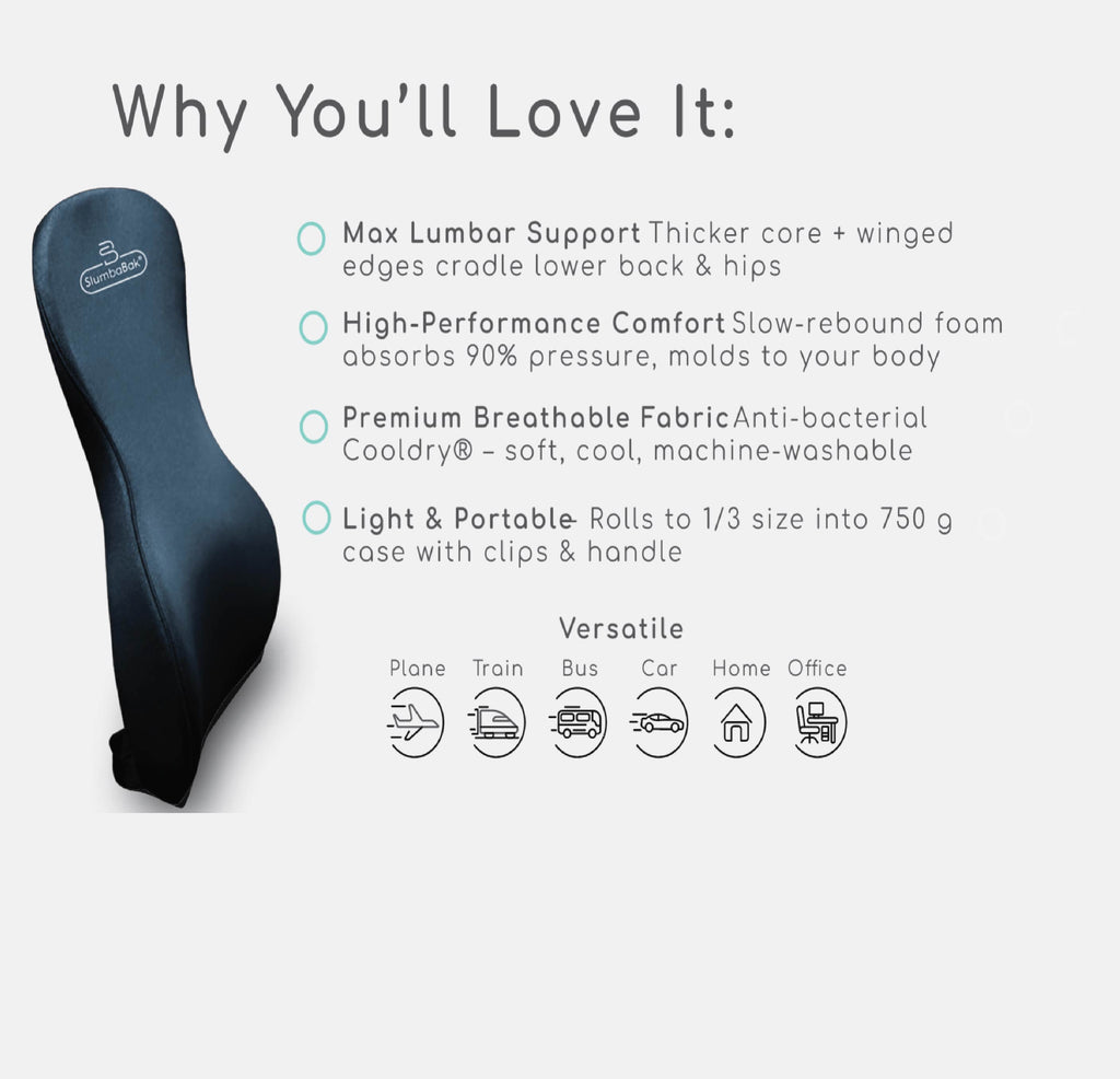Lumbar Support Cushion - SlumbaBak